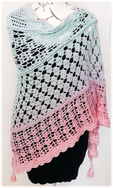 Häkelanleitung Dreieckstuch Fantasia